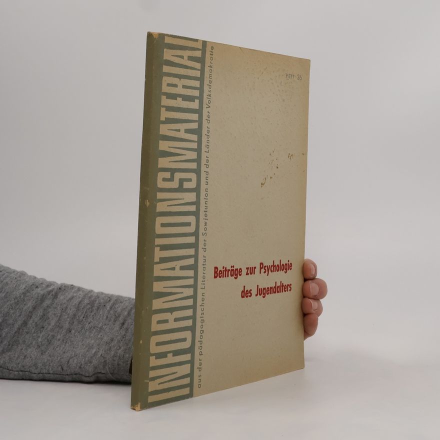 Various authors Beiträge zur Psychologie des Jugendalters