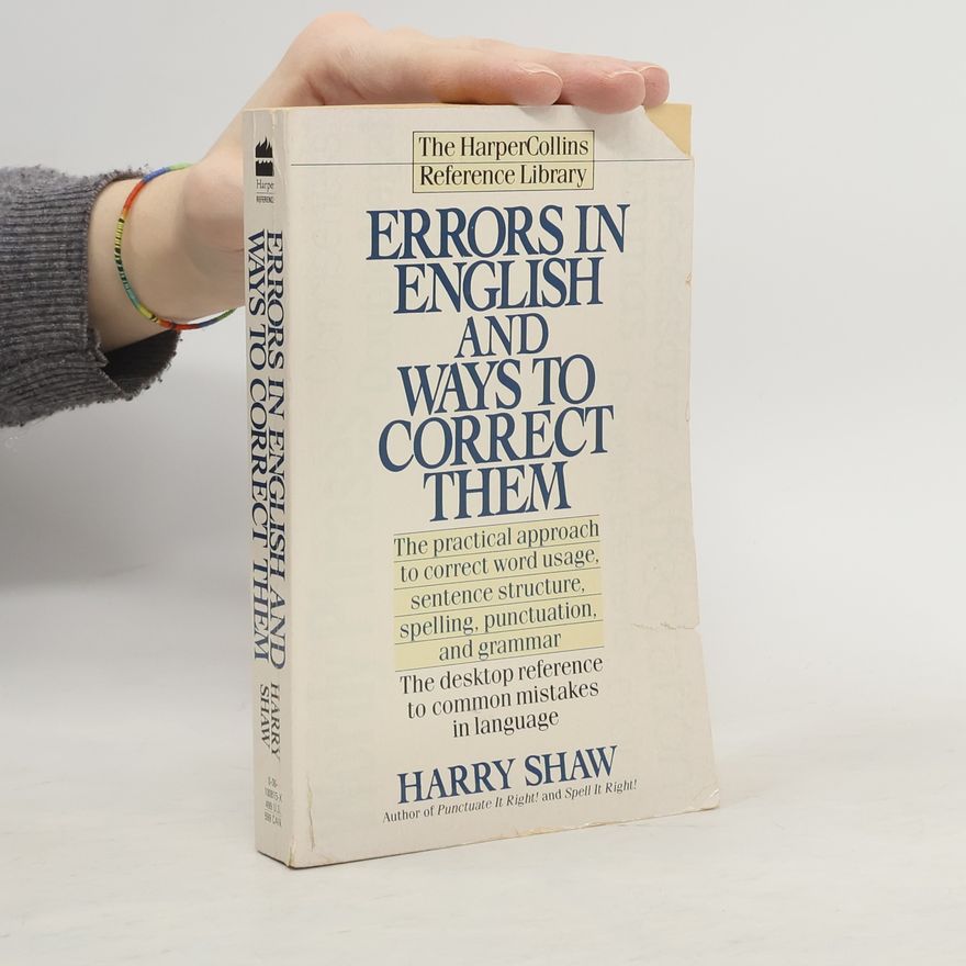 Harry Shaw Errors in English and Ways To Correct Them