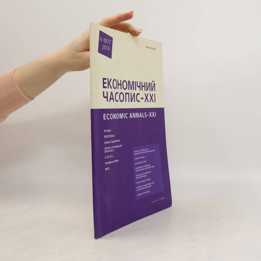 Kolektiv autorů Економічний часопис-XXI Economic Annals-XXI