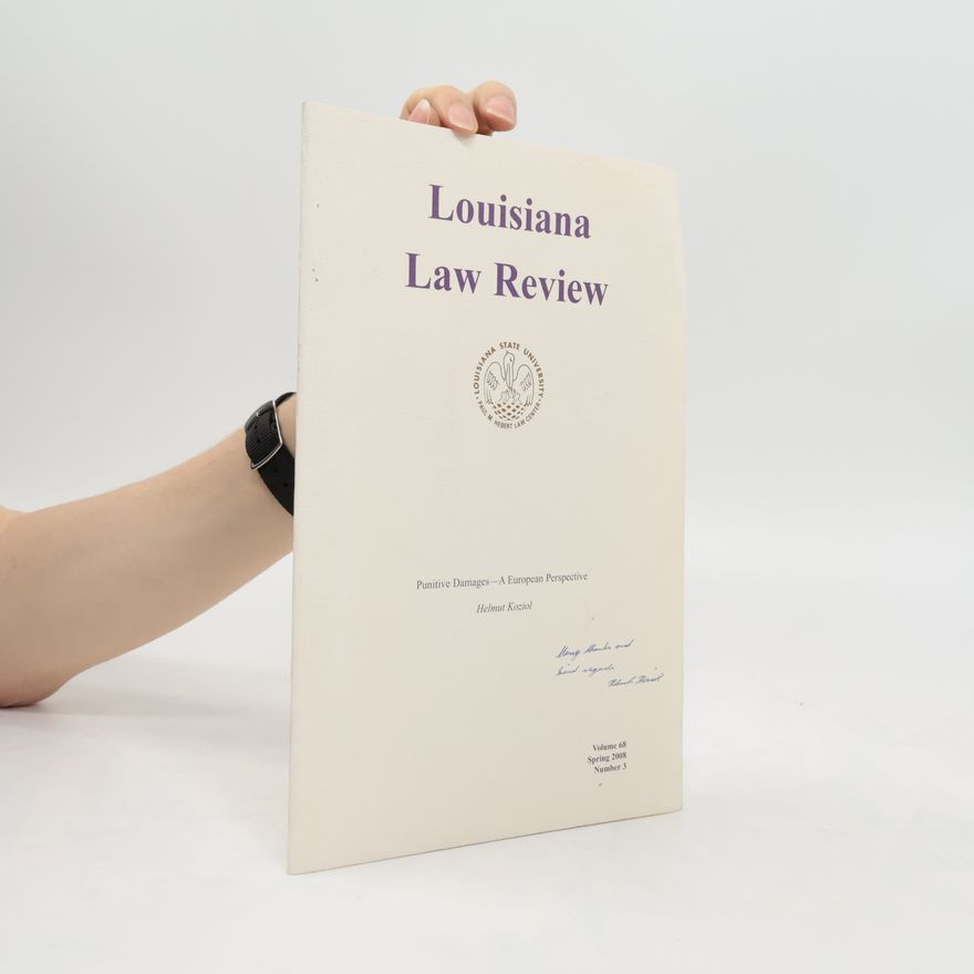 Kolektív autorov Louisiana Law Review Spring/2008