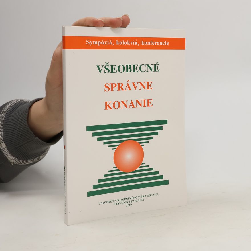 Collectif d'auteurs Všeobecné správne konanie