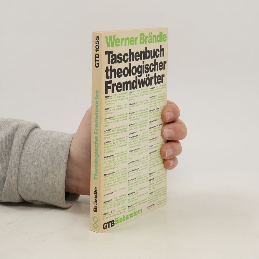 Werner Brändle Taschenbuch theologischer Fremdwörter