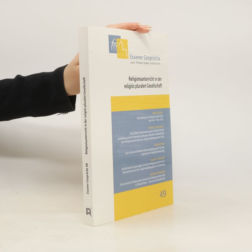 Burkhard Kämper Religionsunterricht in der religiös pluralen Gesellschaft