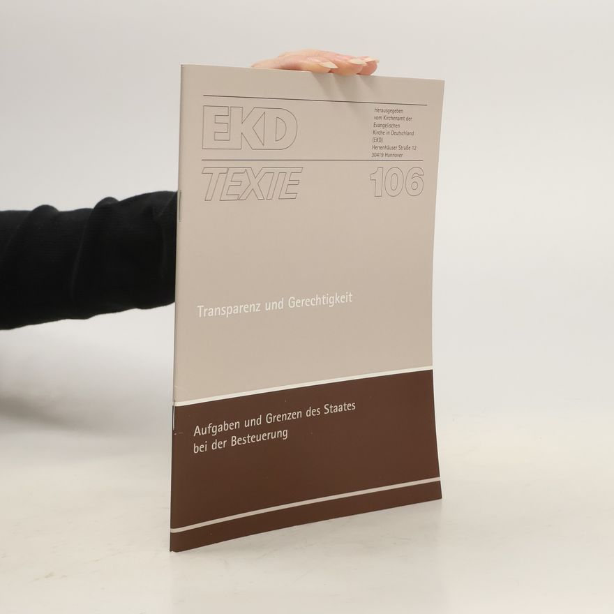 Various authors EKD Texte 106. Transparenz und Gerechtigkeit