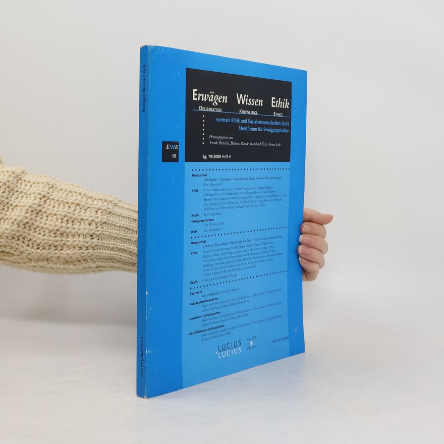 Various authors Erwägen, Wissen, Ethik 19/2008