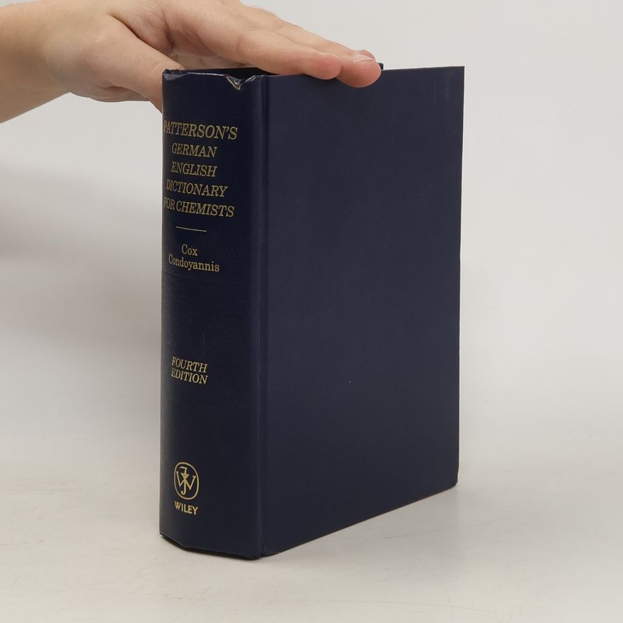 James C. Cox Patterson's German-English Dictionary for Chemists