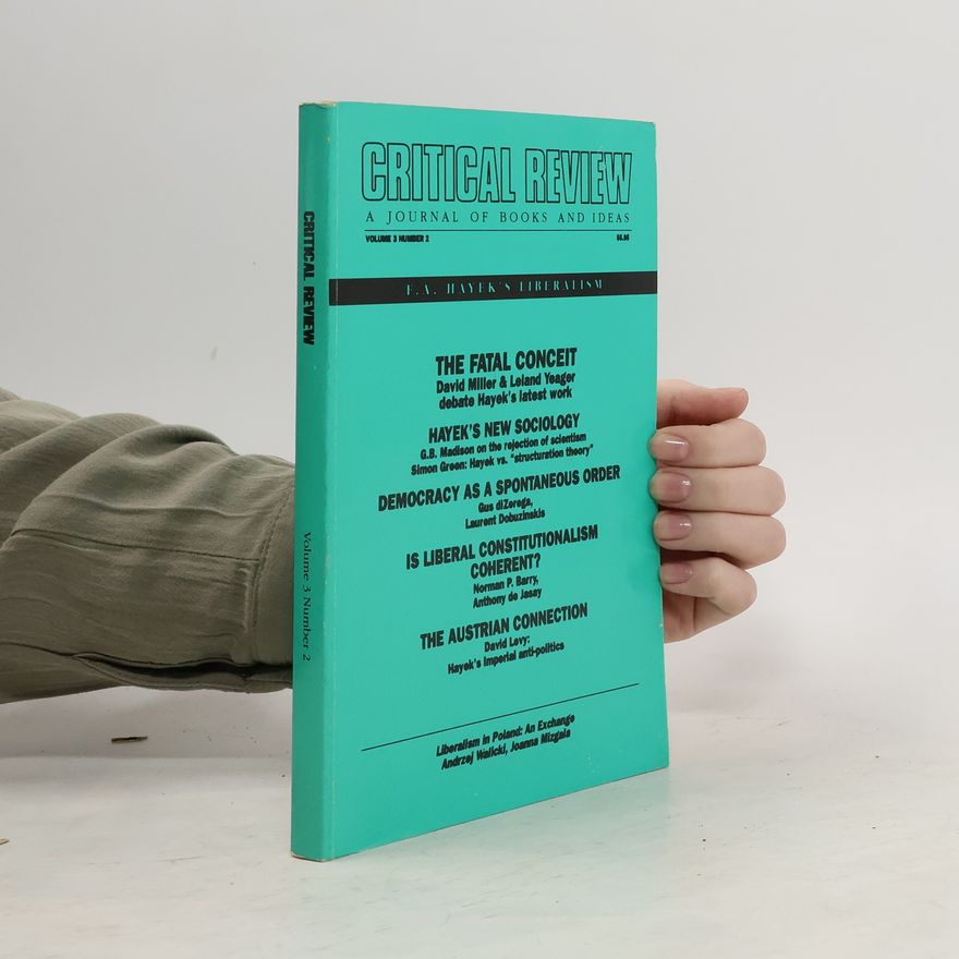 Various authors Critical Review. Volume 3, Number 2