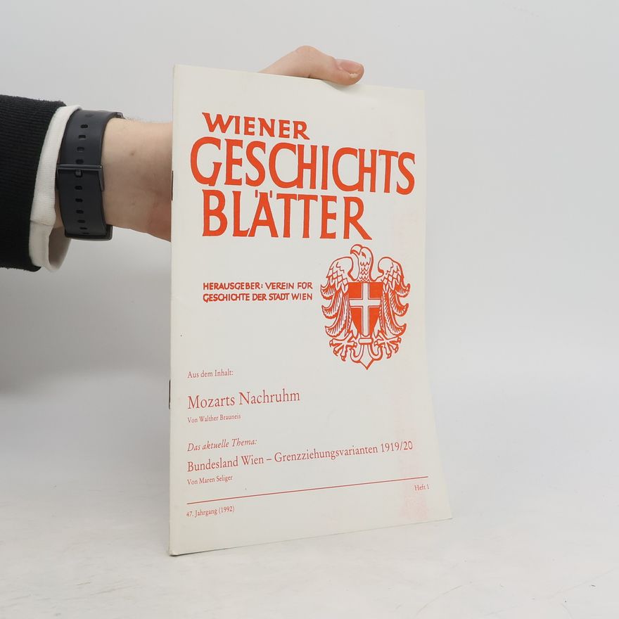 Autorenkollektiv Wiener Geschichts Blätter 1/1992