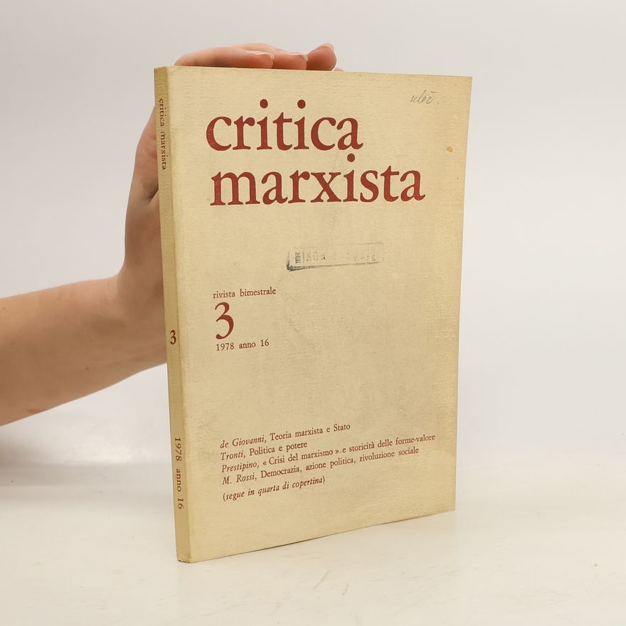 Collectif d'auteurs Critica marxista 3/1978