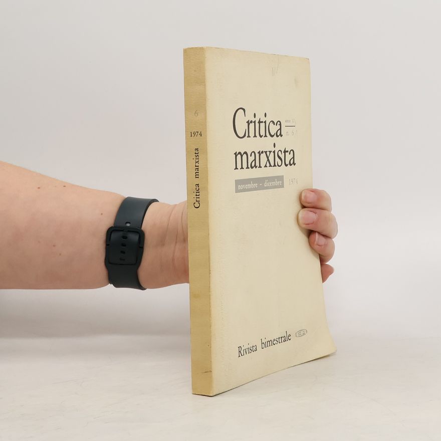Collectif d'auteurs Critica marxista 11-12/1974