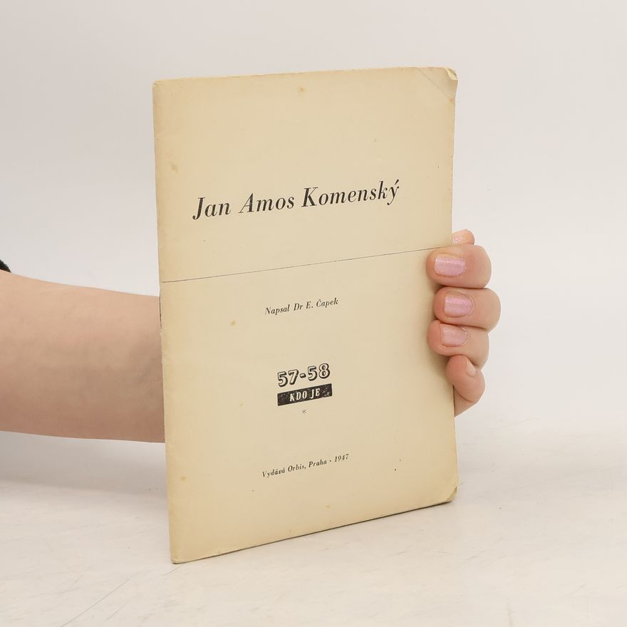 Dr. E. Čapek Jan Amos Komenský