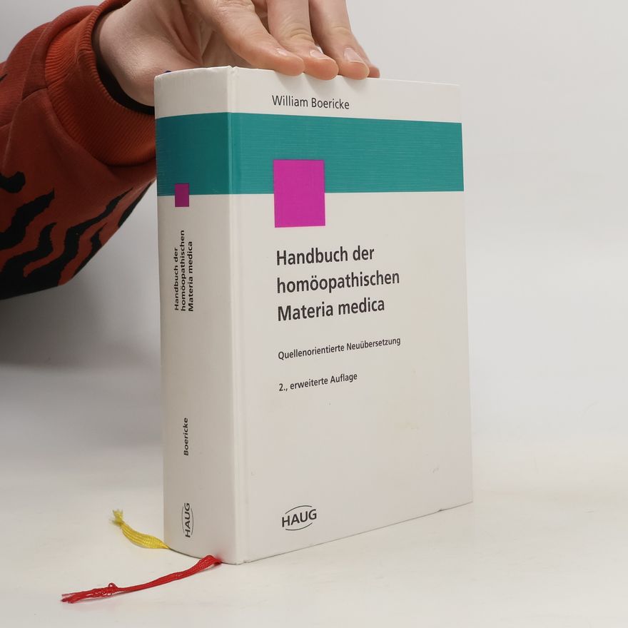 William Boericke Handbuch der homöopathischen Materia medica