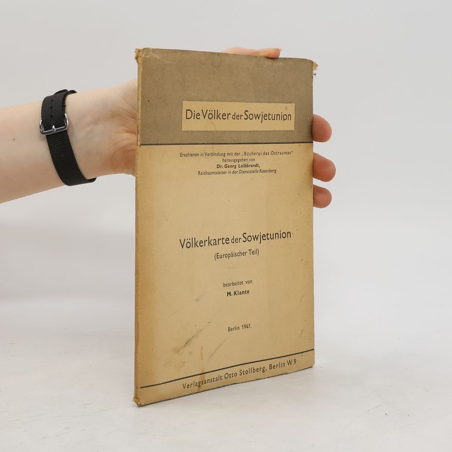 M. Klante  Die Völker der Sowjetunion. Völkerkarte der Sowjetunion (Europäischer Teil)