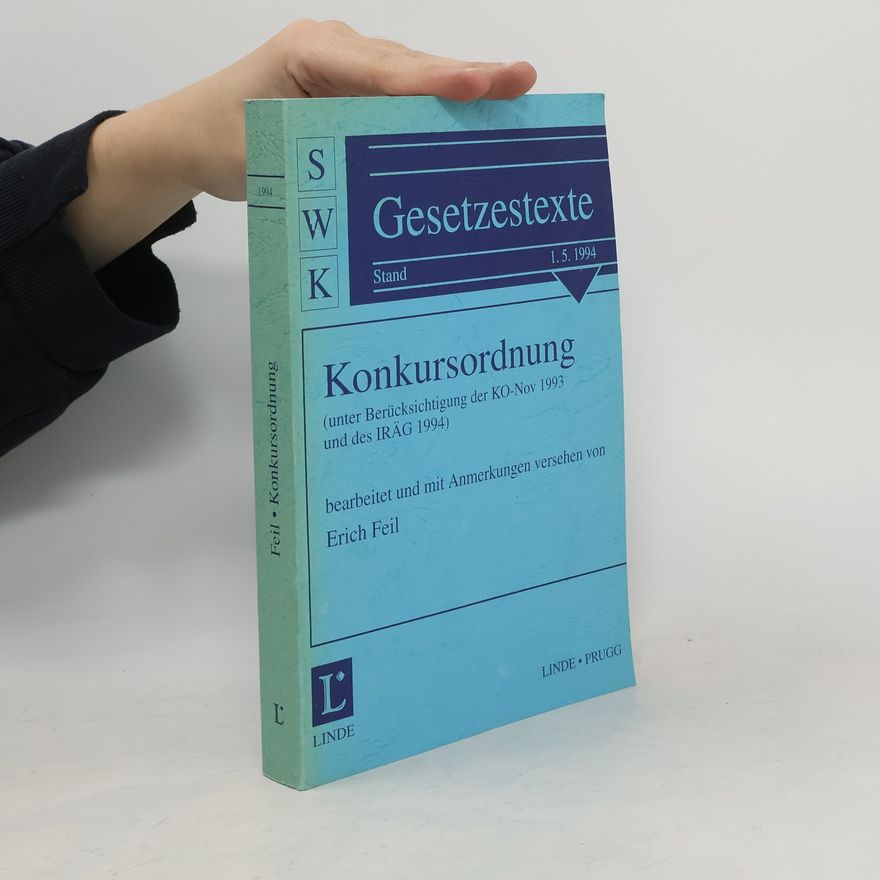 Erich Feil Konkursordnung