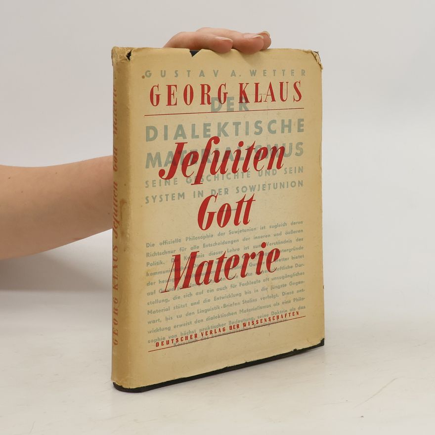 Klaus-Georg Wey Jesuiten, Gott, Materie