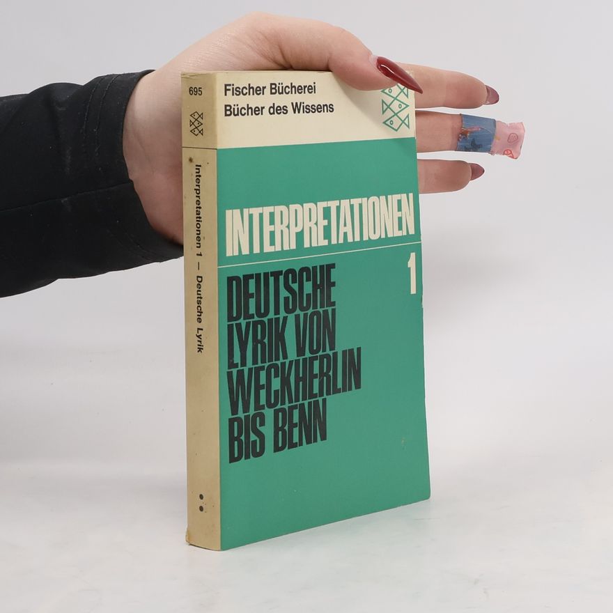 Various authors Interpretationen 1. Deutsche Lyrik