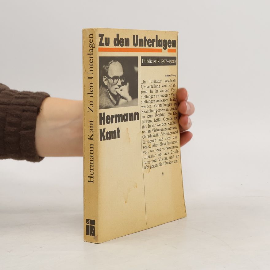 Hermann Kant Zu den Unterlagen