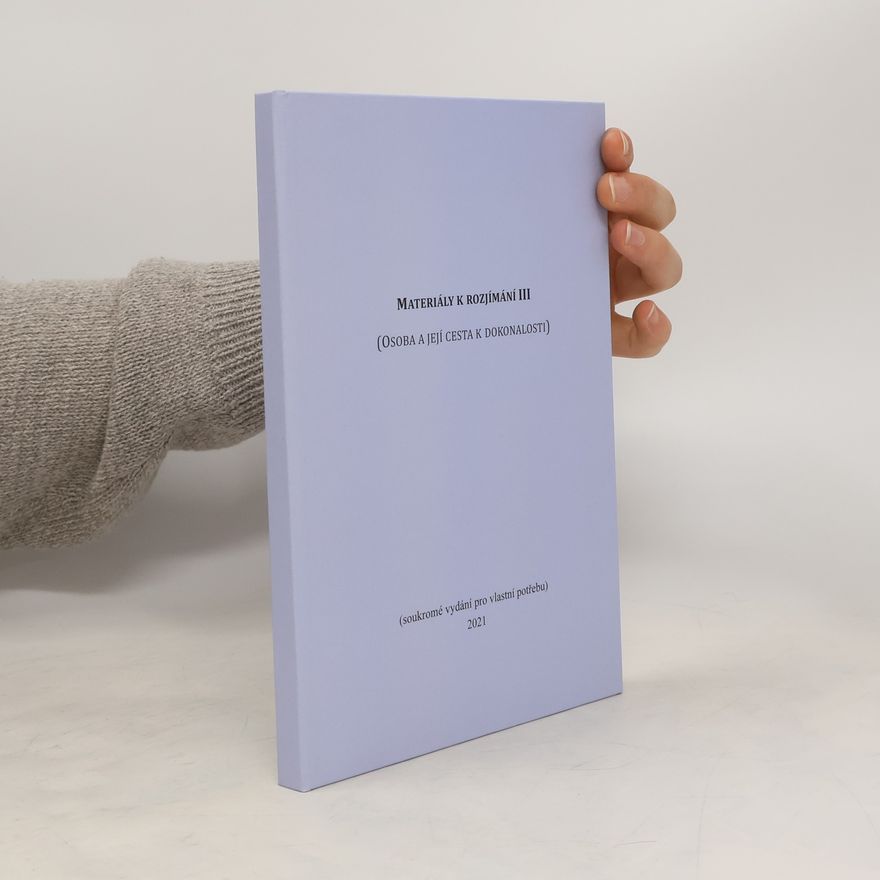 Autorenkollektiv Materiály k rozjímání III.