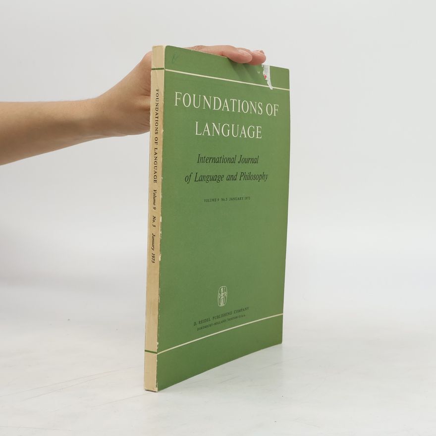 Autorenkollektiv Foundations of Language. Vol 9. Nr. 3