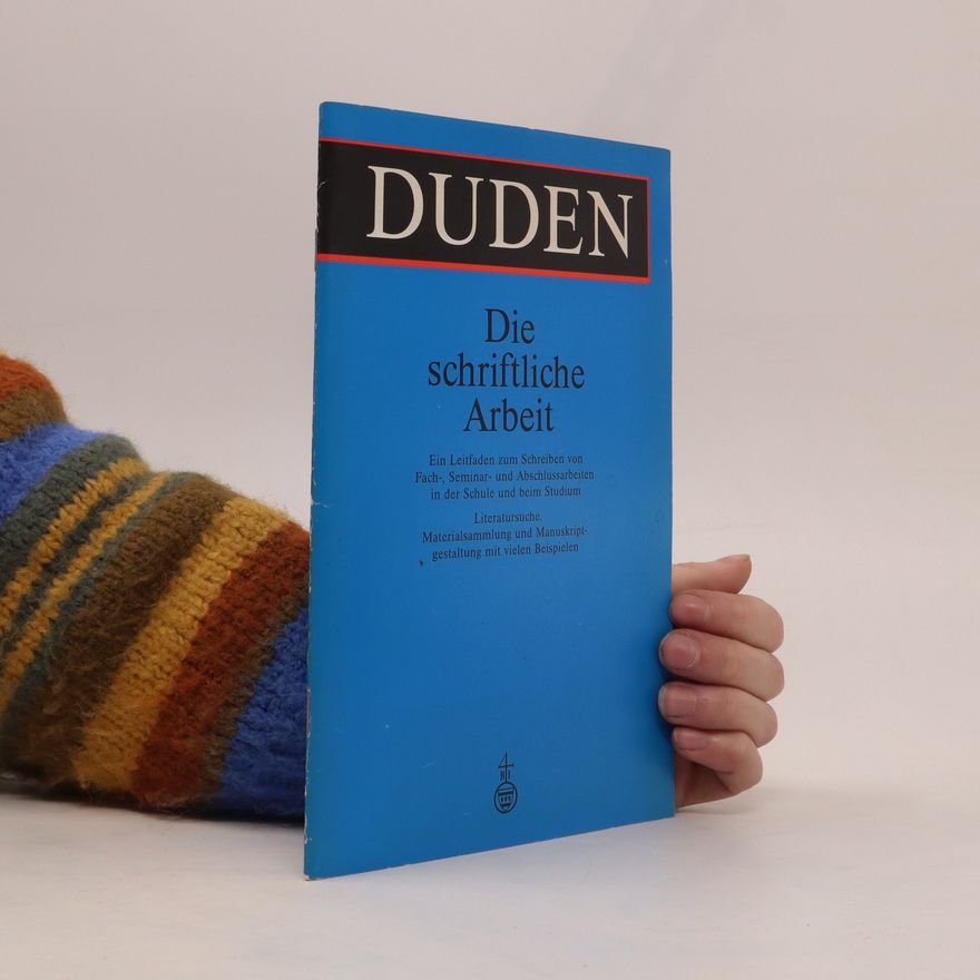 Jürg Niederhauser Duden, die schriftliche Arbeit