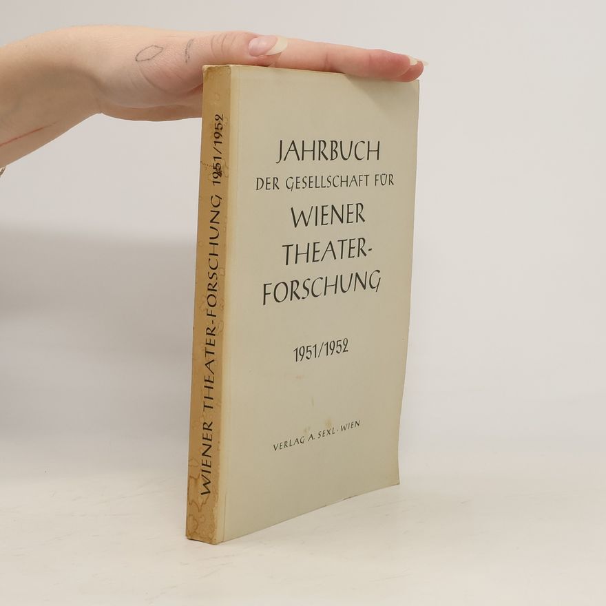 Autorenkollektiv Jahrbuch der Gesellschaft für Wiener Theater-Forschung