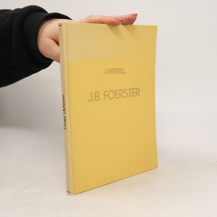 Jan Seidl Národní umělec J.B. Foerster