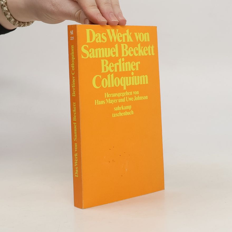 Hans Mayer Das Werk von Samuel Beckett