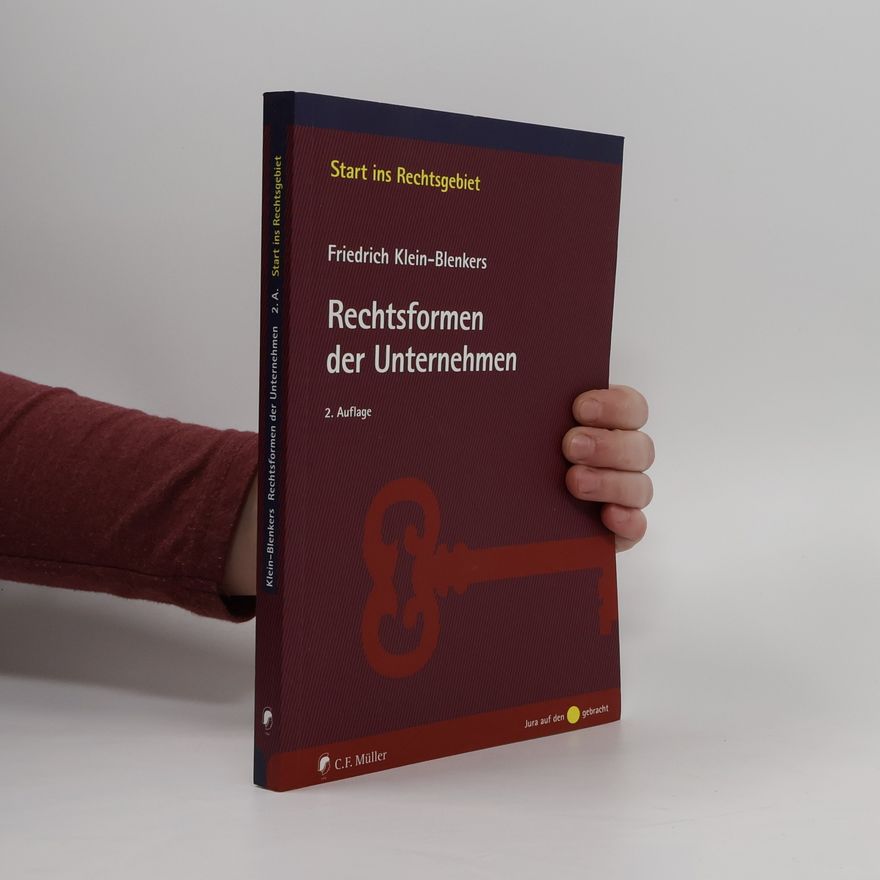 Friedrich Klein Blenkers Rechtsformen der Unternehmen