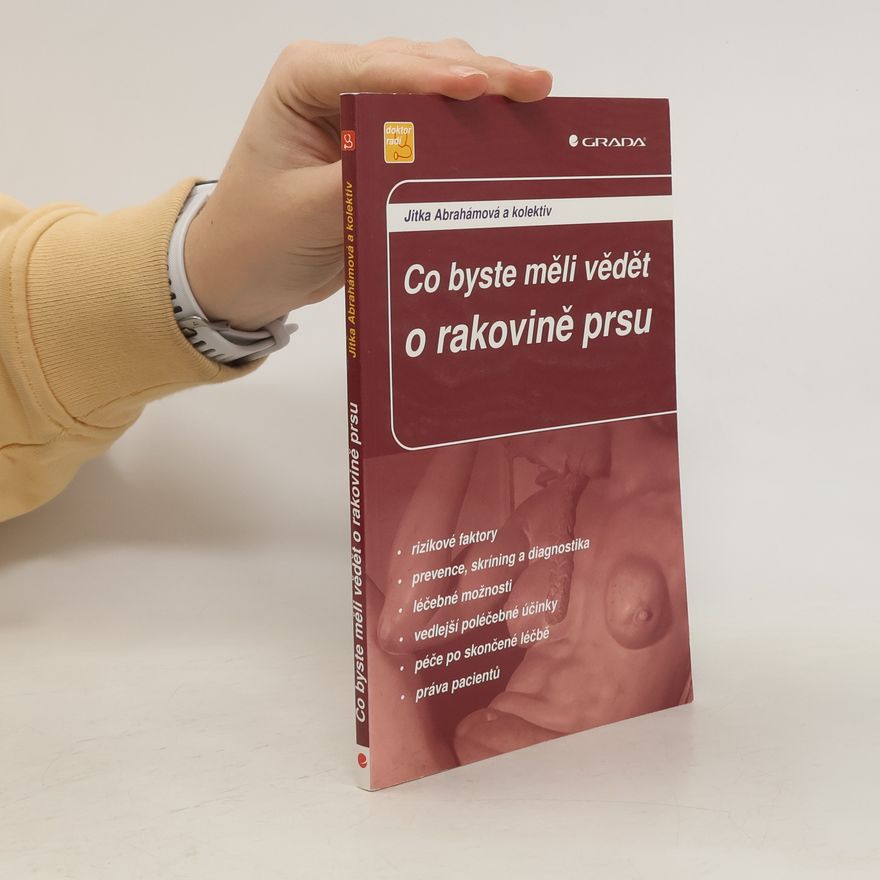 Jitka Abrahámová Co byste měli vědět o rakovině prsu