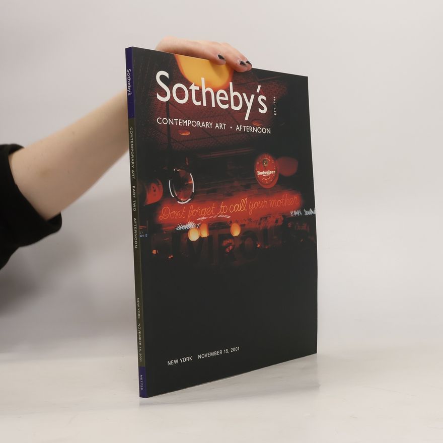 Autorenkollektiv Sotheby's. New York November 15, 2001