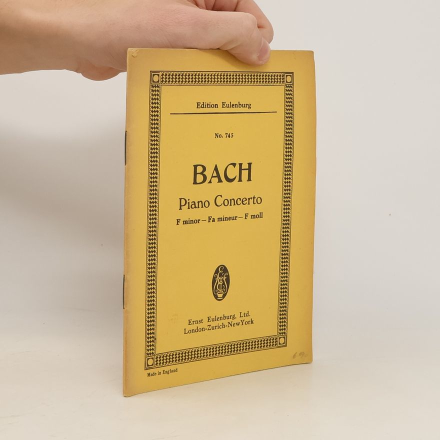 Johann Sebastian Bach Bach. Piano Concerto