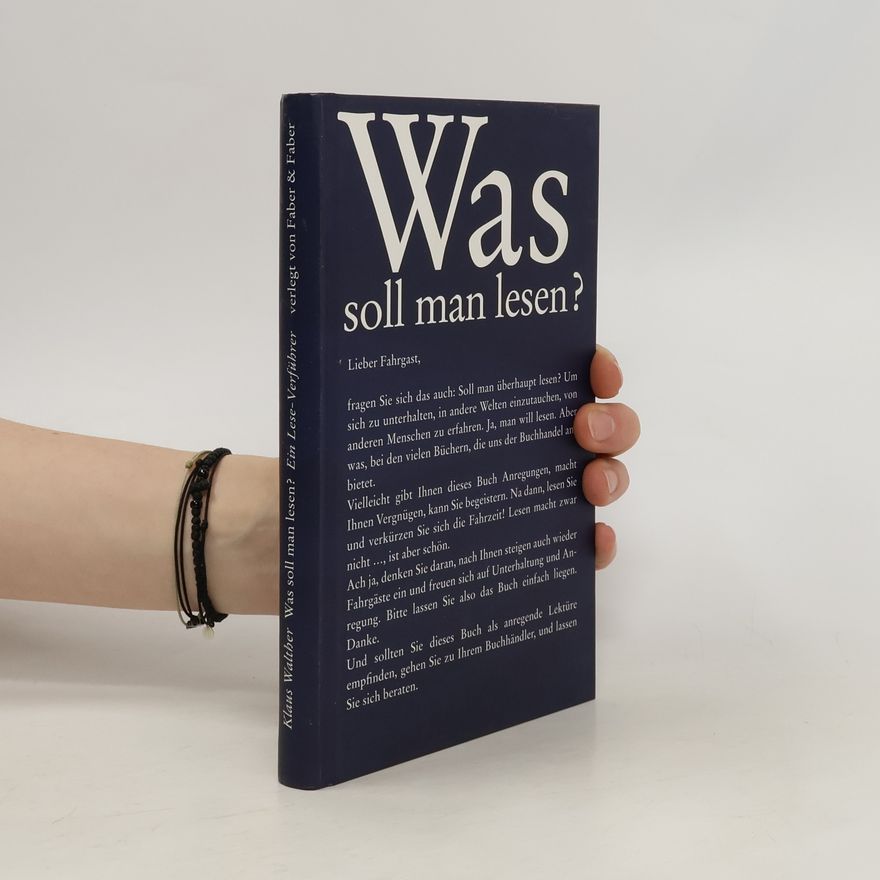 Klaus Walther Was soll man lesen?
