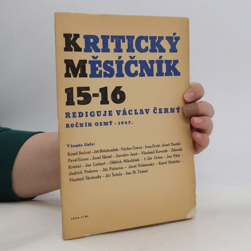 Václav Černý Kritický měsíčník 15-16