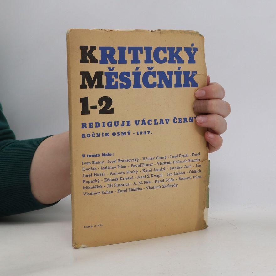 Václav Černý Kritický měsíčník 1-2/1947