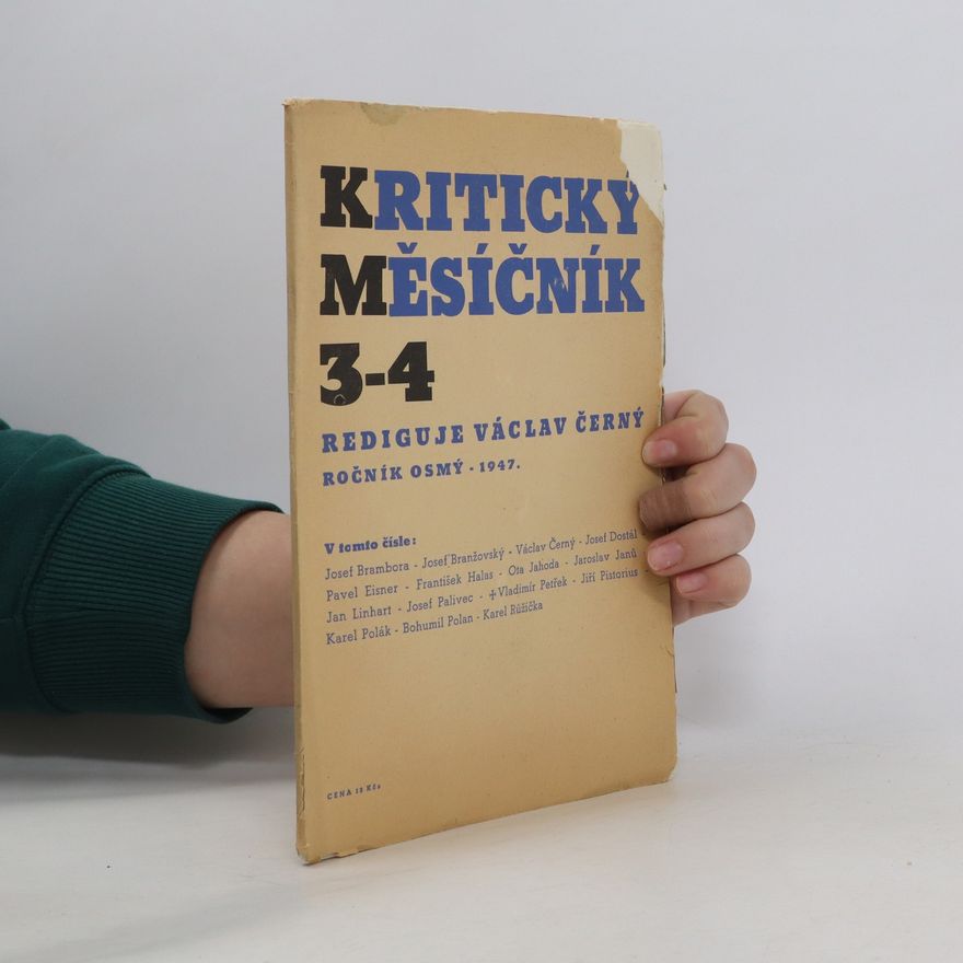 Václav Černý Kritický měsíčník 3-4