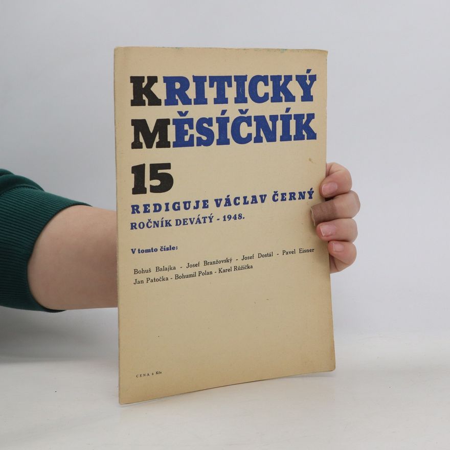 Václav Černý Kritický měsíčník 15/1948