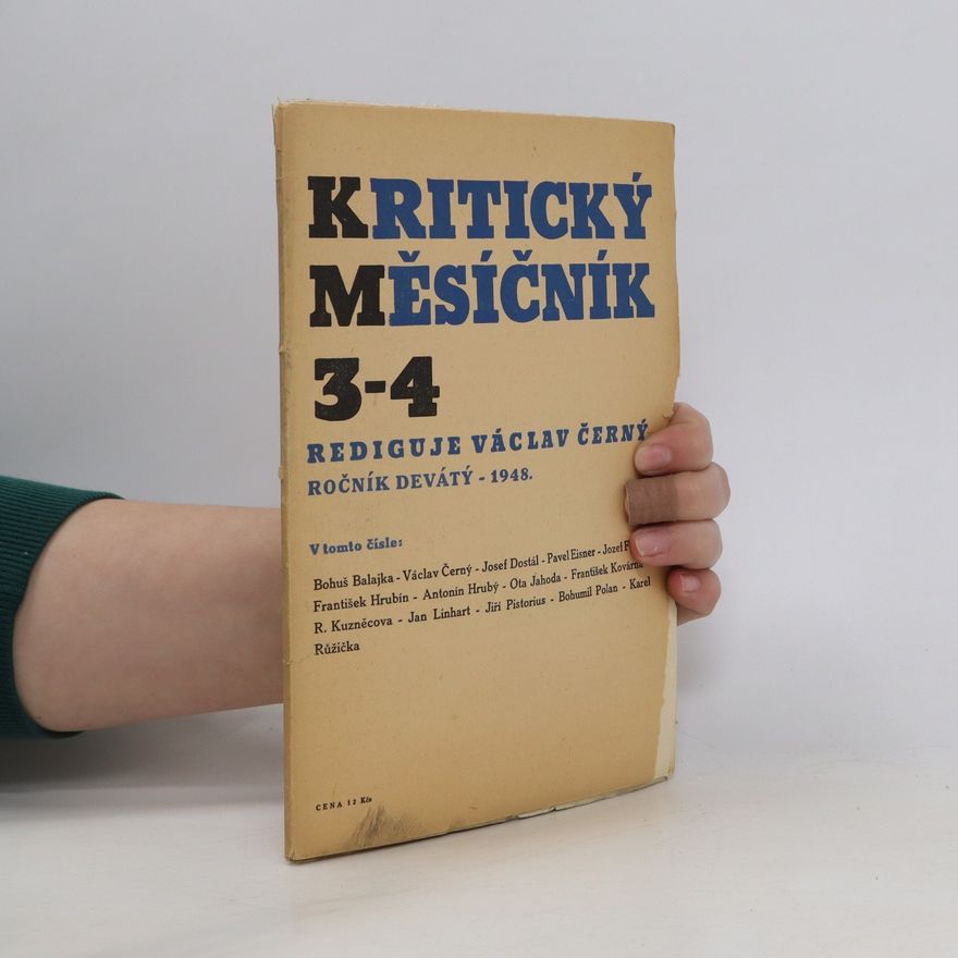 Václav Černý Kritický měsíčník 3-4/1948