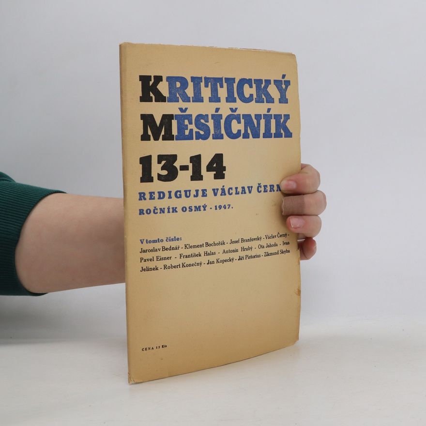 Václav Černý Kritický měsíčník 13-14