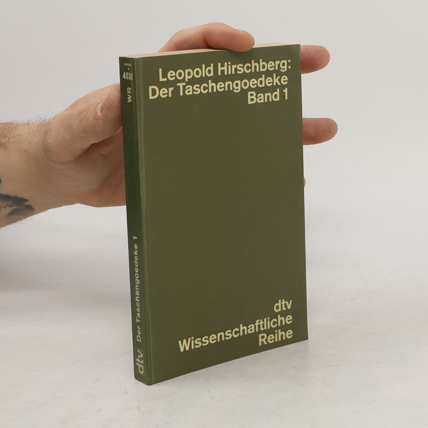 Leopold Hirschberg Der Taschengoedeke 1