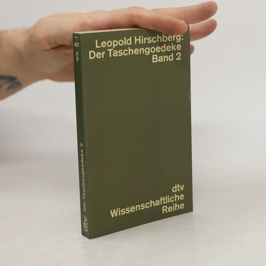 Leopold Hirschberg Der Taschengoedeke 2