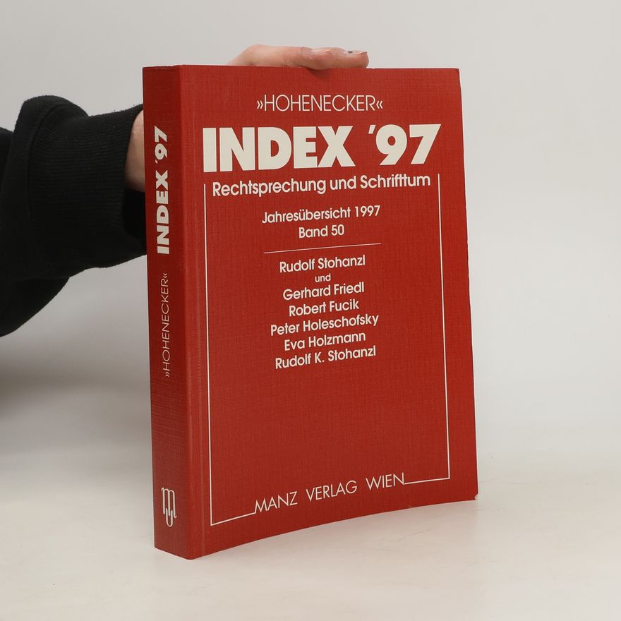 Stohanzl Rudolf K. Hohenecker Index 97