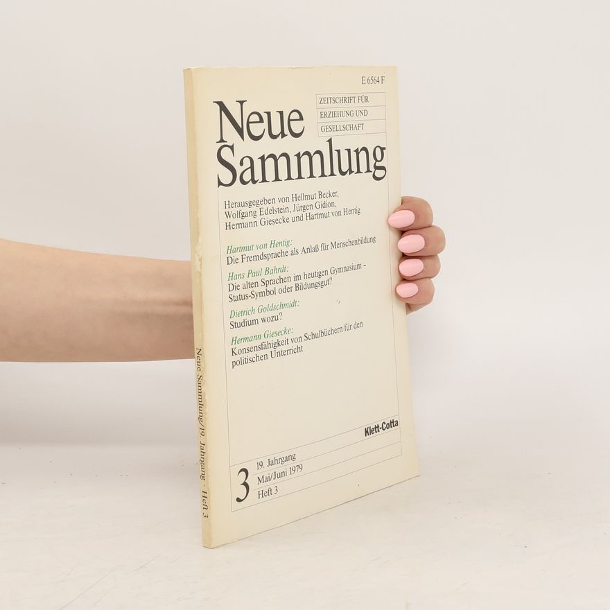 Various authors Neue Sammlung 5/1979. 19. Jahrgang. Heft 3