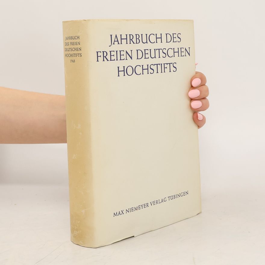 Collectif d'auteurs Jahrbuch des freien deutschen Hochstifts. Bd. 7, 1968
