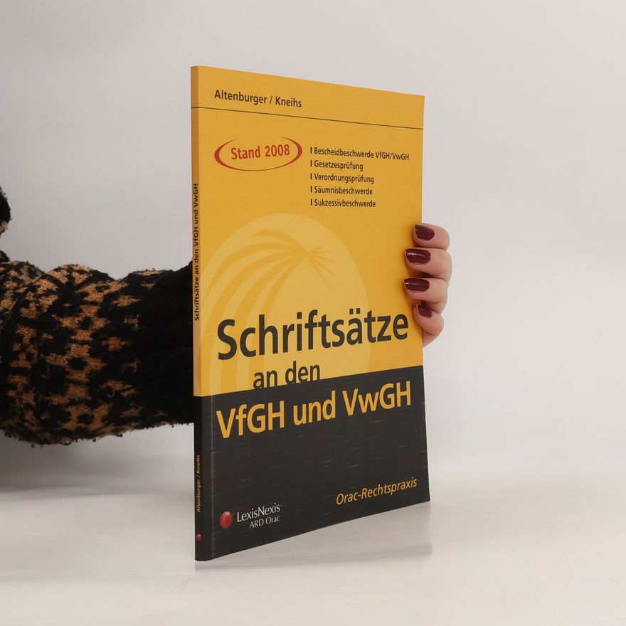 Dieter Altenburger Schriftsätze an den VfGH und VwGH