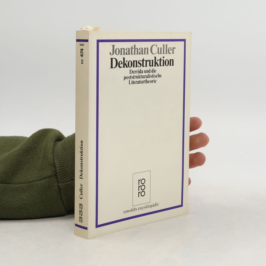 Jonathan Culler Dekonstruktion