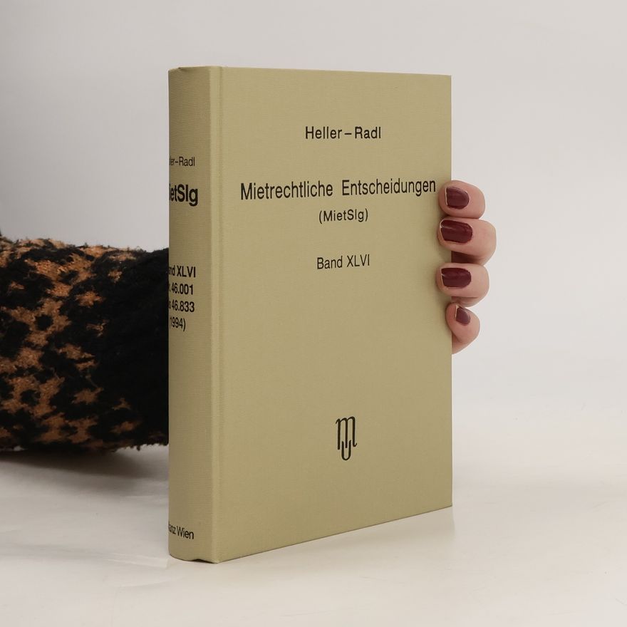 Elisabeth Ferstel Mietrechtliche Entscheidungen Bd. 46