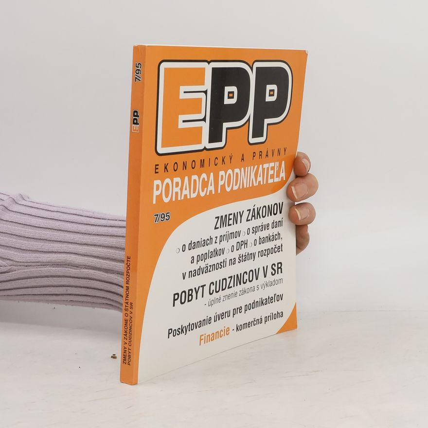 Kolektív autorov EPP 7/95 . Ekonomický a právny poradca podnikatel´a