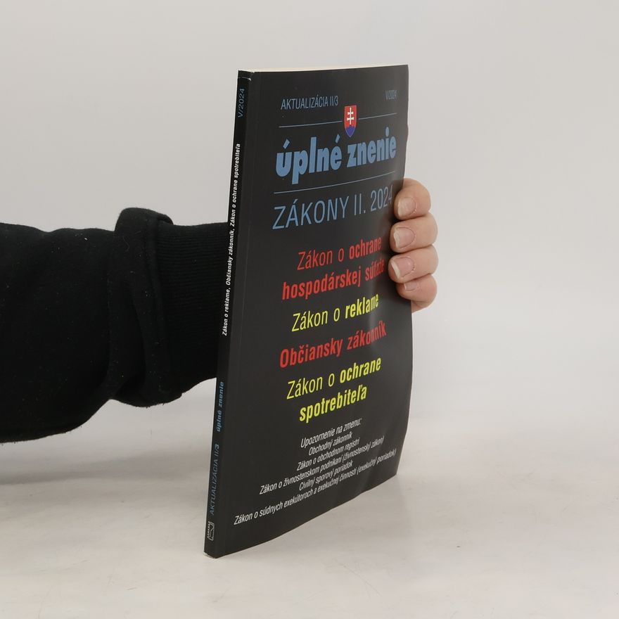 Kolektív autorov Úplné znenie. Zákony II. 2024 V/2024