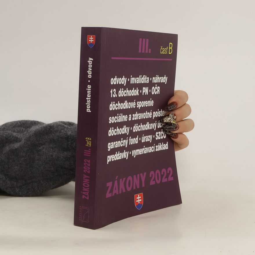 Autorenkollektiv Zákony III. časť B 2022
