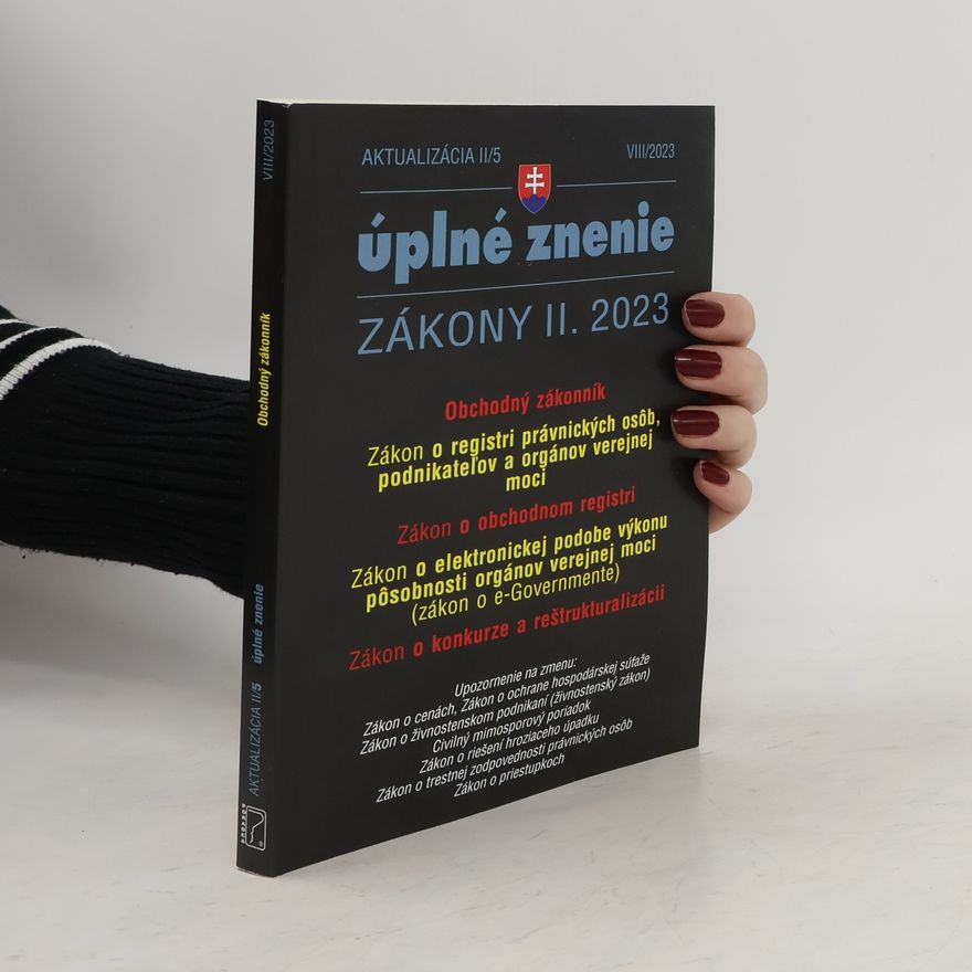 Kolektív autorov Úplné znenie zákony II. 2023 VIII./2023